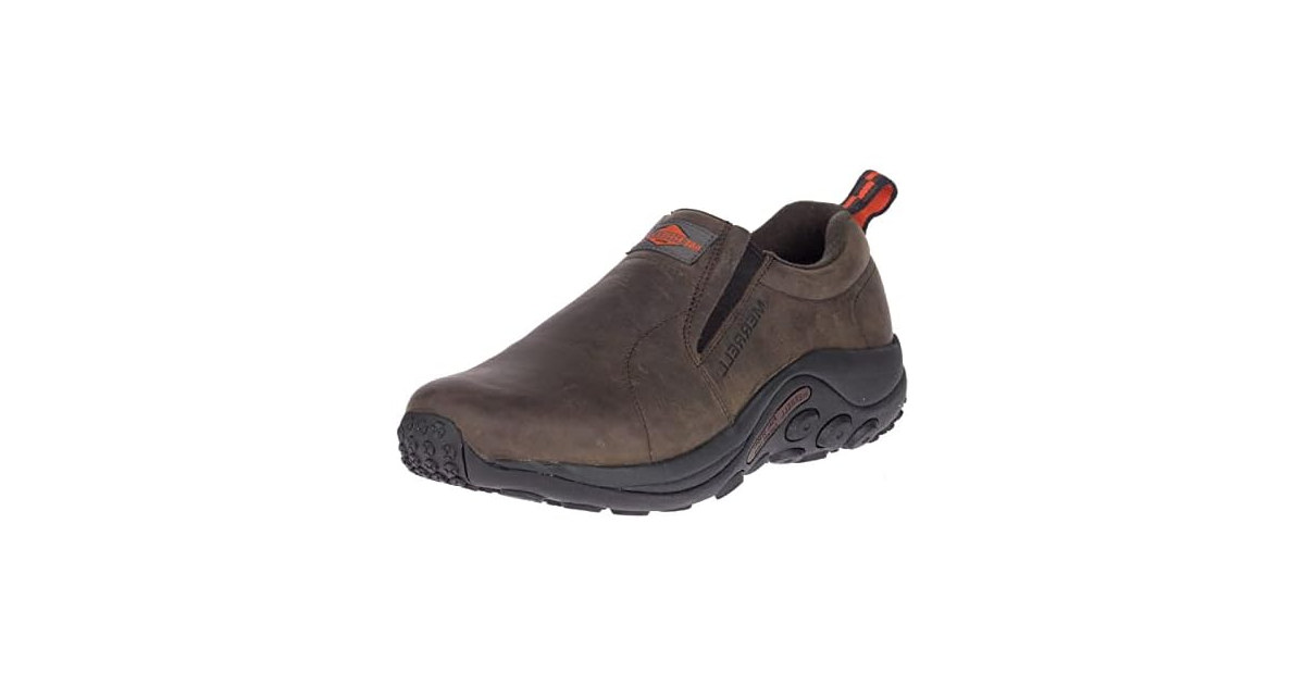 Merrell Men's Jungle Moc Leather Slip Resistant Work Shoe