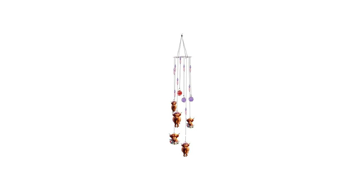 Spoontiques Mini Highland Cow Wind Chime