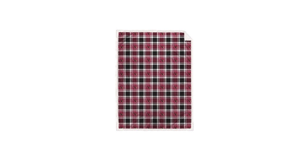NFL Team Sherpa Plaid Blanket (60 x 90)
