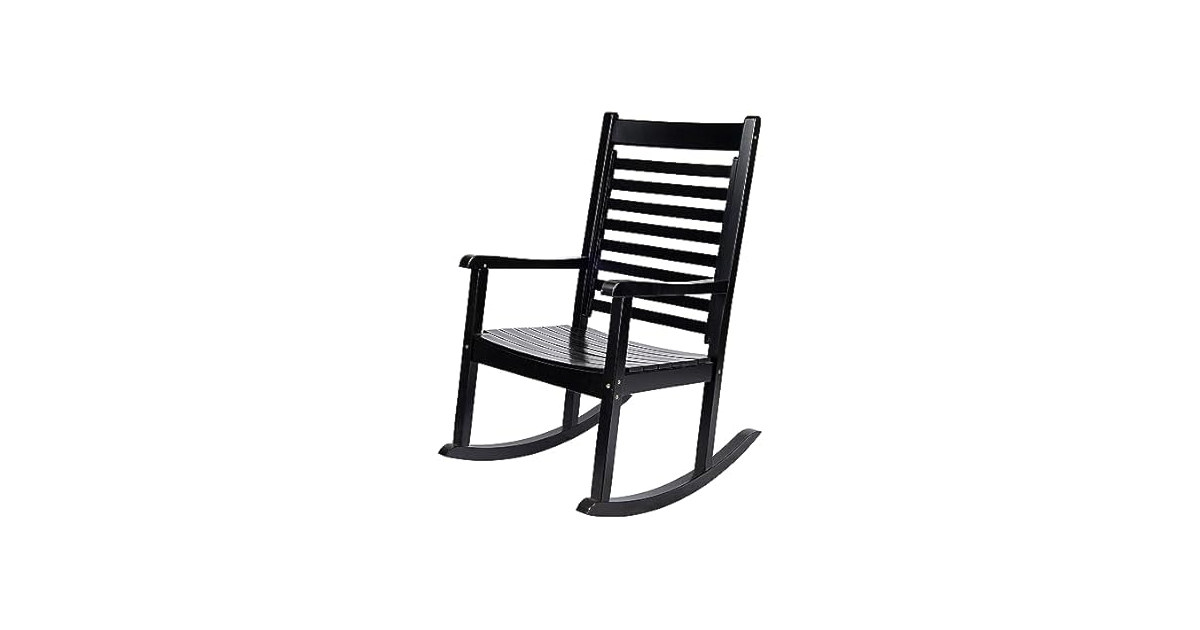 Shine Company Modern Wooden Rocking Chair