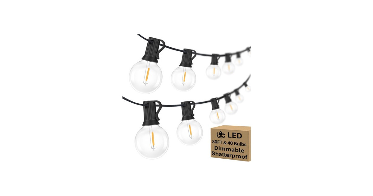G40 LED Globe String Lights Your Choice
