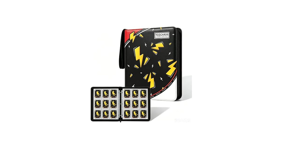 PXLZLCV 9 Pocket Trading Card Binder 900 Pockets