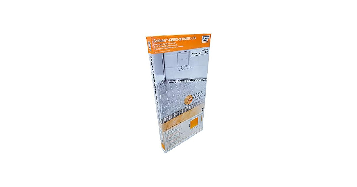Schluter Kerdi 48" x 48" Linear Shower Tray Wall Drain