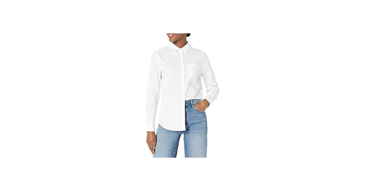 Amazon Essentials Women Classic-fit Poplin Shirt
