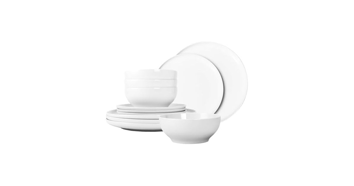 Quanshangju 12-Pc Dinnerware Set for 4