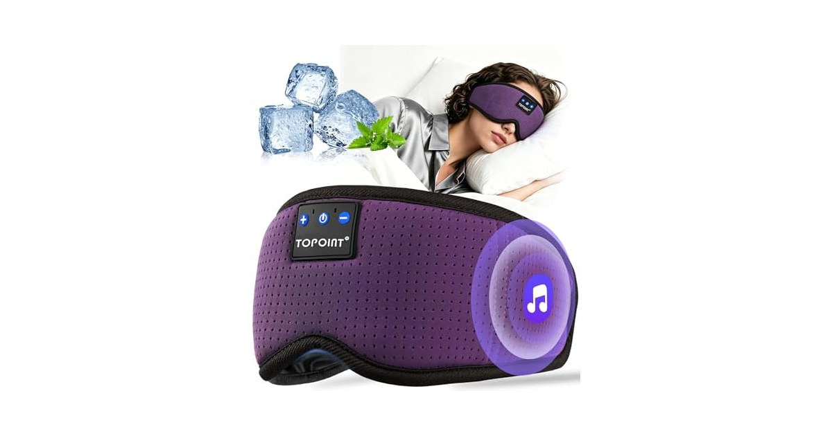 TOPOINT Sleep Mask with Bluetooth