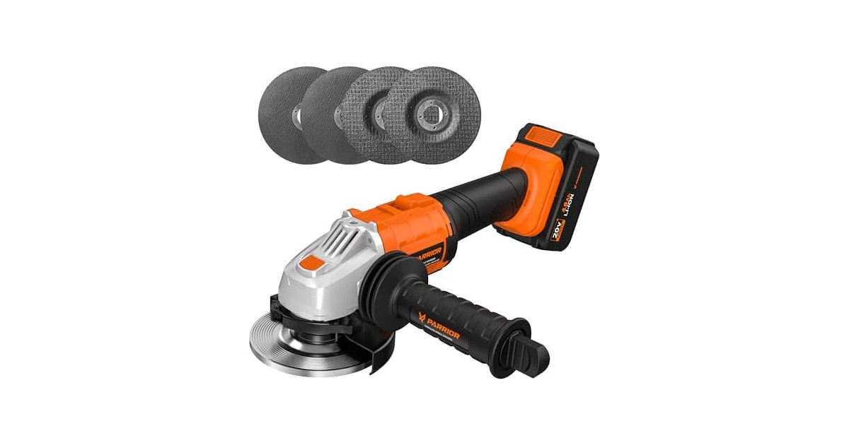 TILSWALL USPRAG01 Cordless Angle Grinder Kit Orange