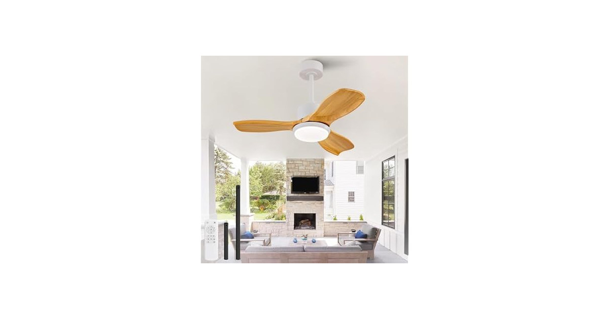 KBZZ 36" Ceiling Fan w/ Light & Remote