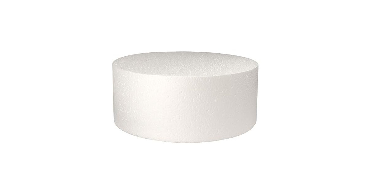 Round Cake Dummy, Styrene - 8 Inch