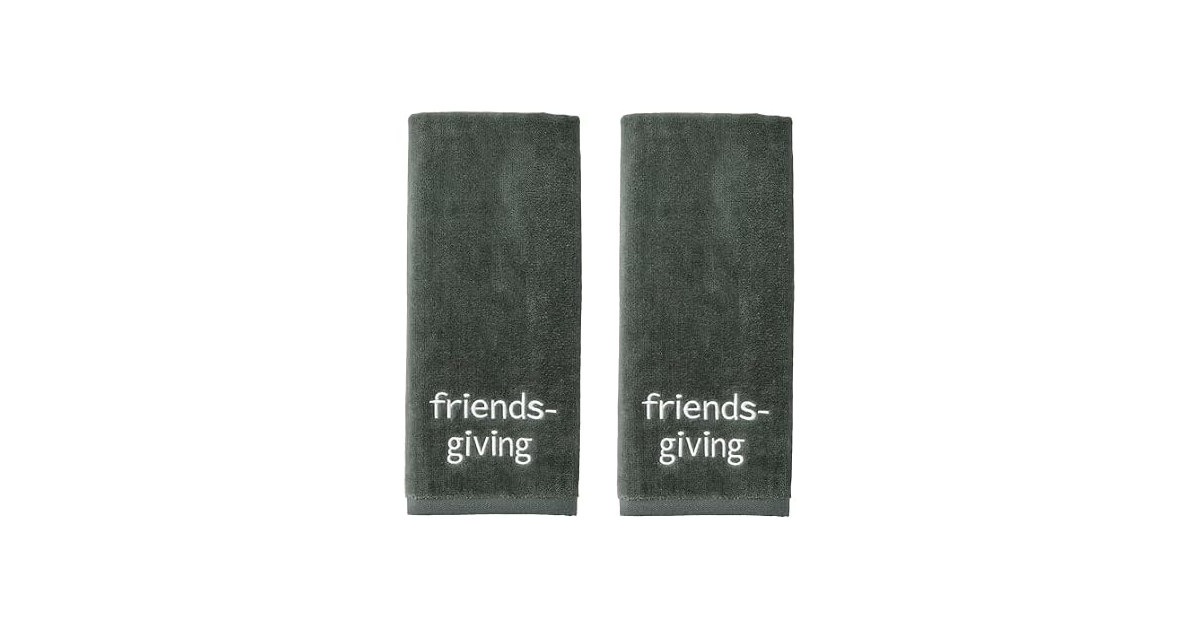 SKL Home Thanksgiving/Fall Friendsgiving Hand Towel Set-2pc