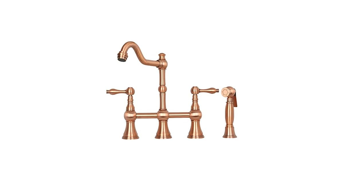 Akicon Copper 8-3/8 Inch High Arc Two-Handles Brid