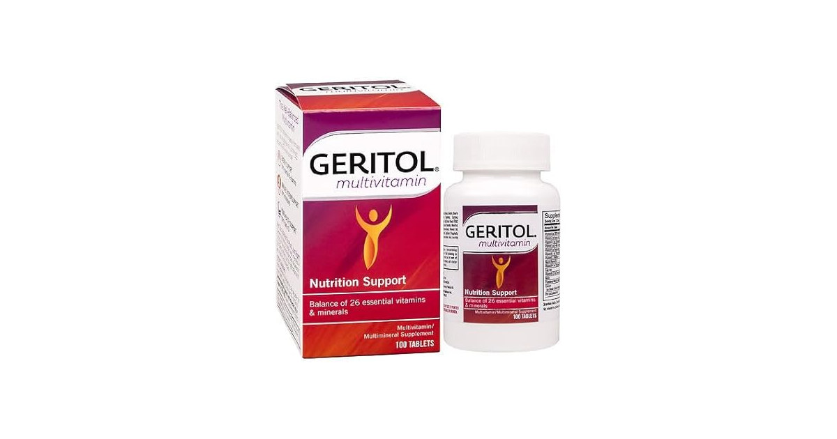 DNRL Geritol Multivitamin Support 100 Tablets
