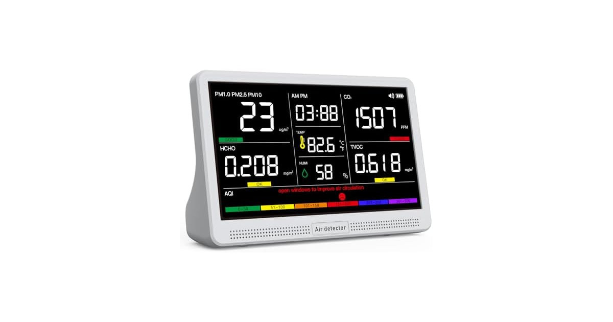 YNAK 16-in-1 Air Quality Monitor Indoor