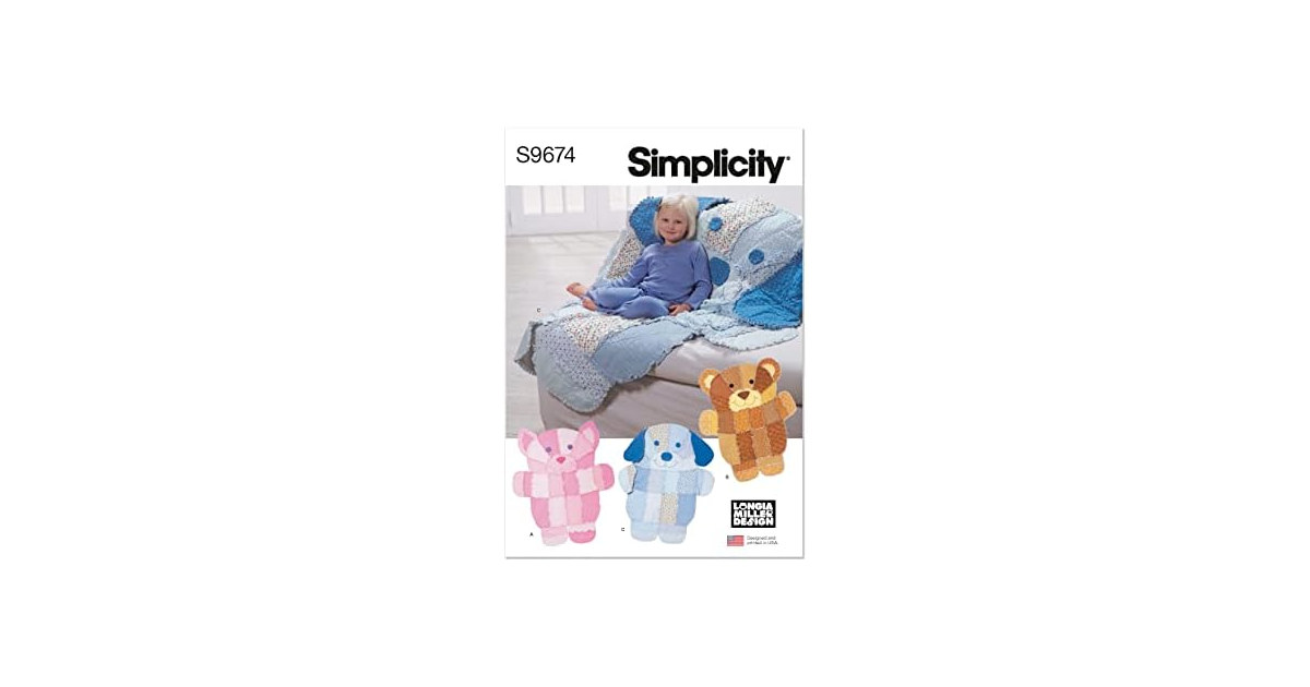 Simplicity 9674 Rag Quilt Wall Hanging &