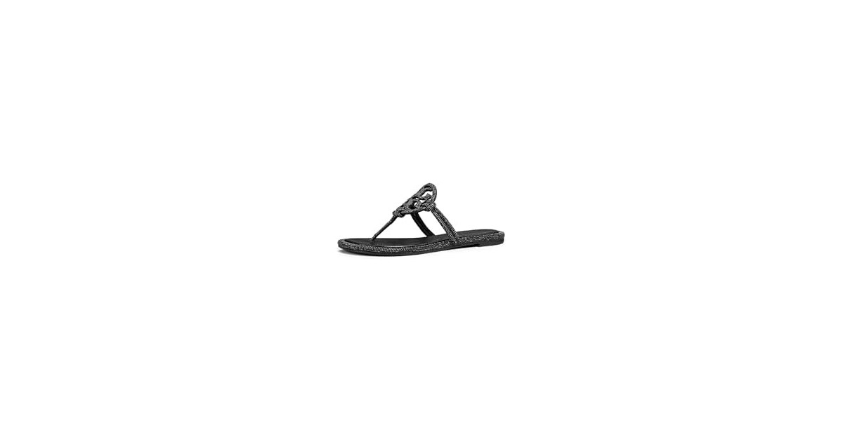 Tory Burch Miller Knotted Pave Sandals