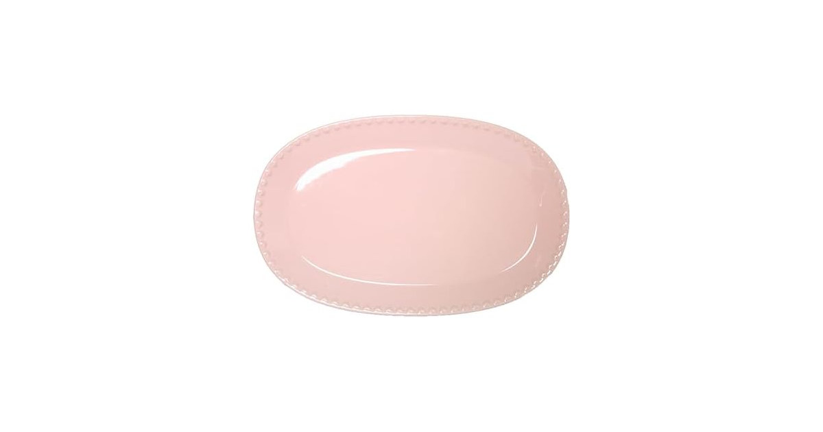 Paris Hilton Oval Ceramic Serving Platter Pink