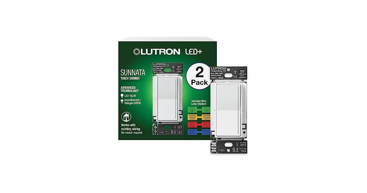 Lutron Sunnata Touch Dimmer Switch