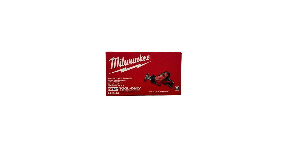 Milwaukee 2420-20 M12 12V HACKZALL Recip Saw