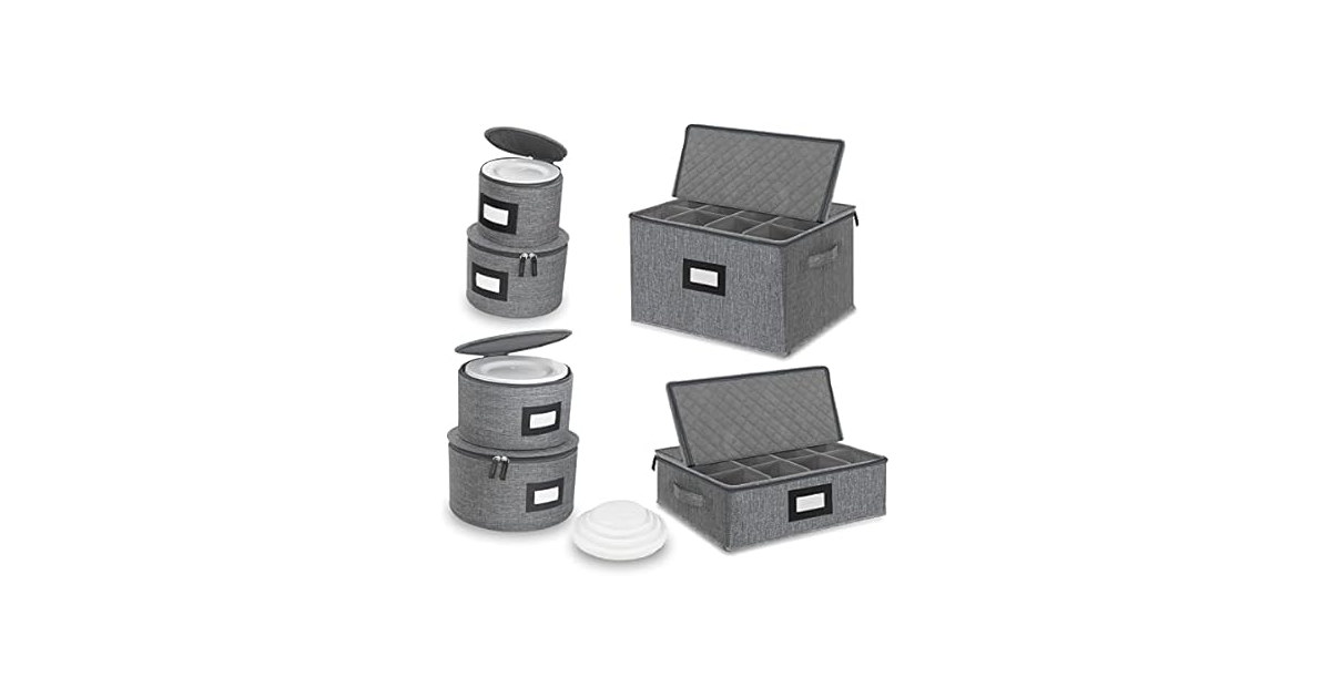 Dinnerware Storage Containers 6-Pack