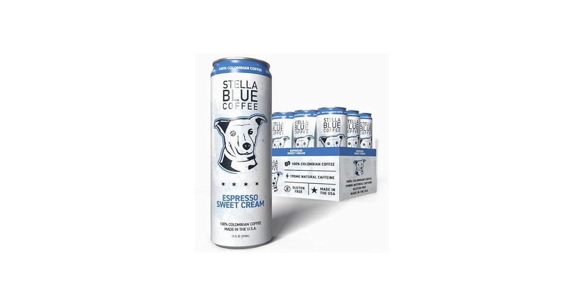 12PK Stella Blue Espresso Sweet Cream Latte Cans