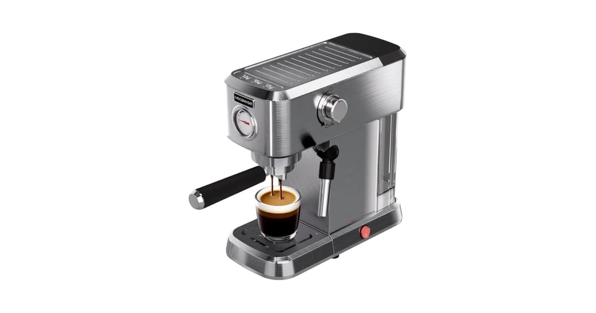 MEGAWISE 20-Bar Espresso Machine, Milk Frother