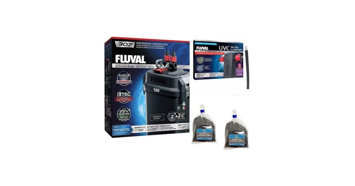 Fluval 307 Canister Filter w/Fluval UVC