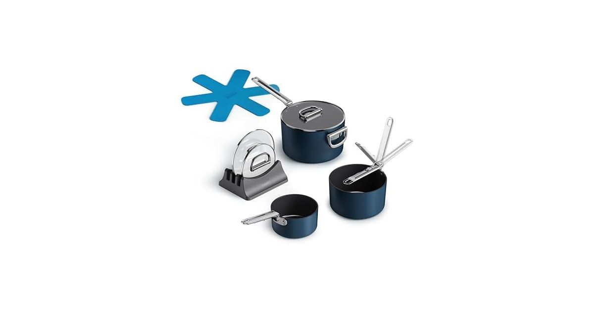 Joseph Space 6-Piece Nonstick Sauce Pan Set