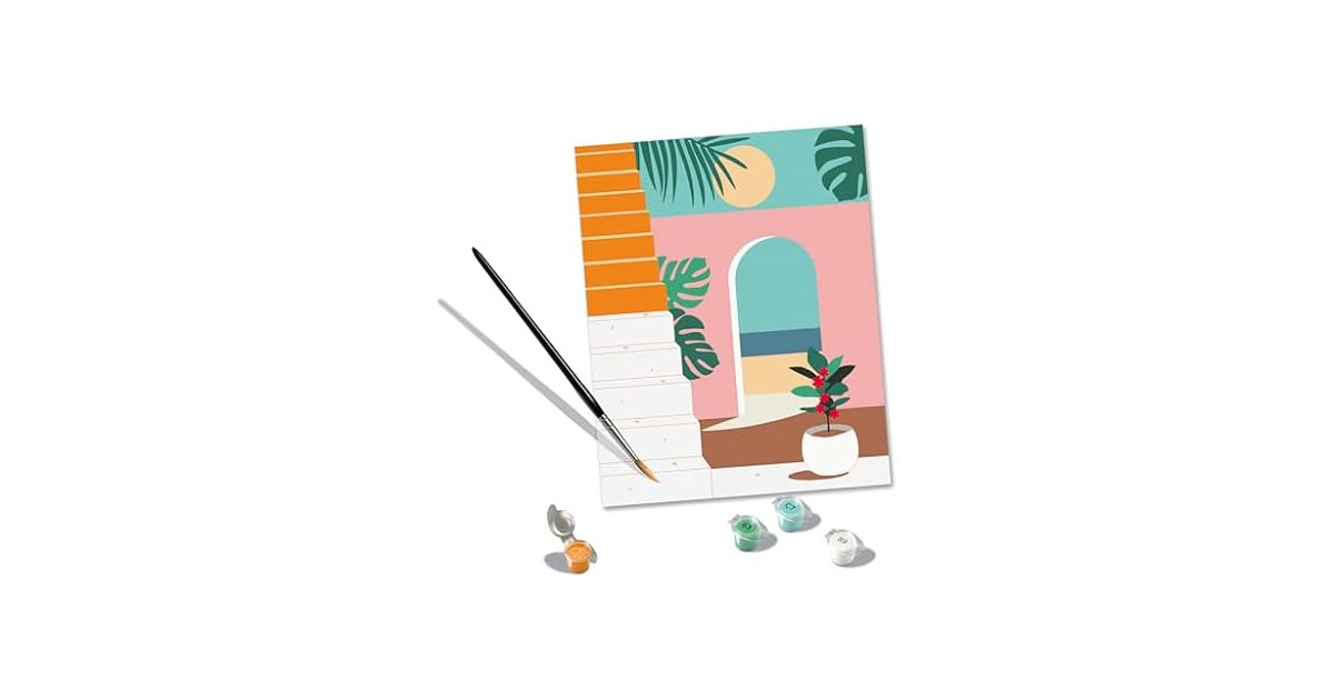 Ravensburger Creart Vacation Mode Paint by Numbers Kit for Adults