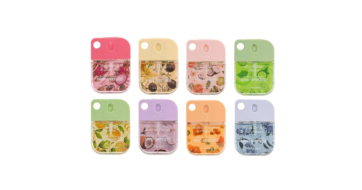 Assorted WISH Hand Sanitizer Spray