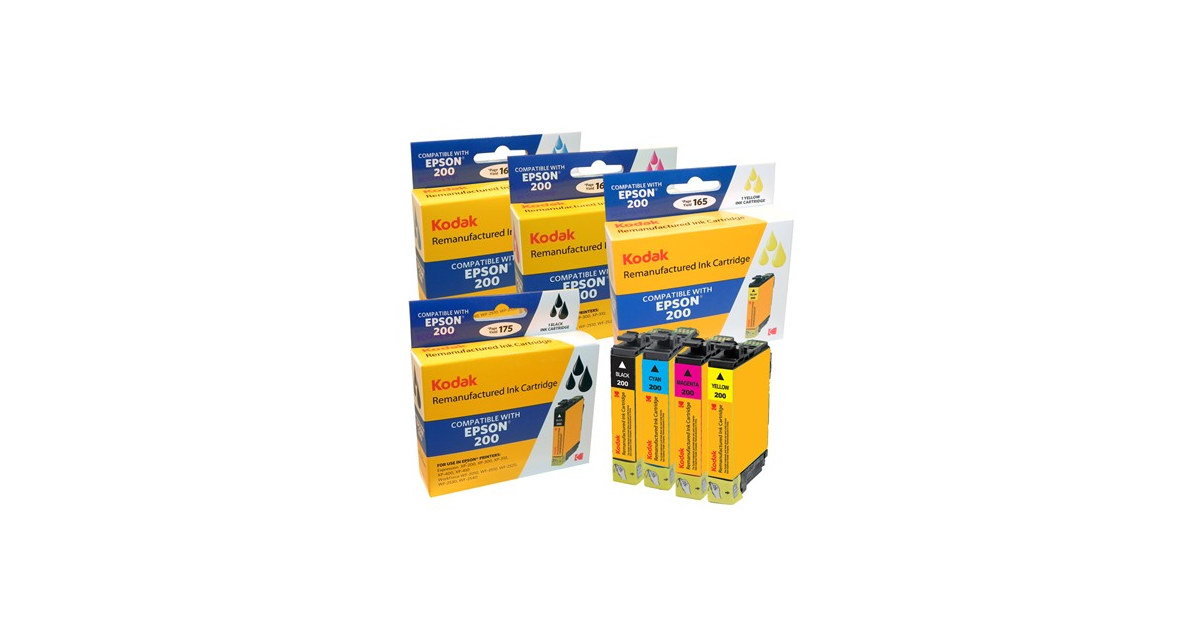 Compatible Epson 200 Ink Cartridge Combo Pack (Black, Cyan, Yellow, Magenta)