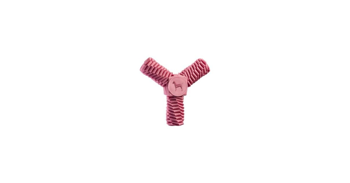 NOAH & PAW Luxury Dog Toy, Dog Rope Toy- Y Flyer, Pink