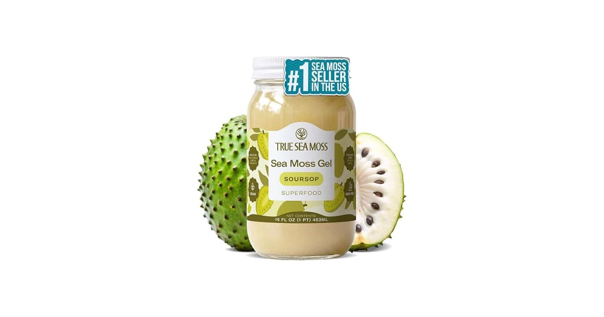 TrueSeaMoss Soursop Sea Moss Gel 16oz