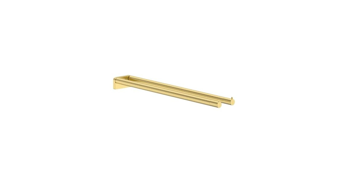 hansgrohe AddStoris S Dual Towel Bar in Brushed Gold Optic