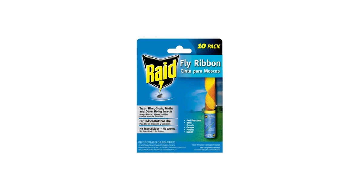 3 Pack Raid® Fly Ribbons, Paper, 10ct