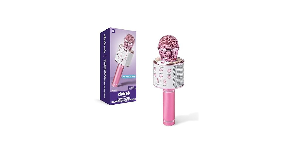 Claire's Bluetooth Karaoke Microphone for Kids