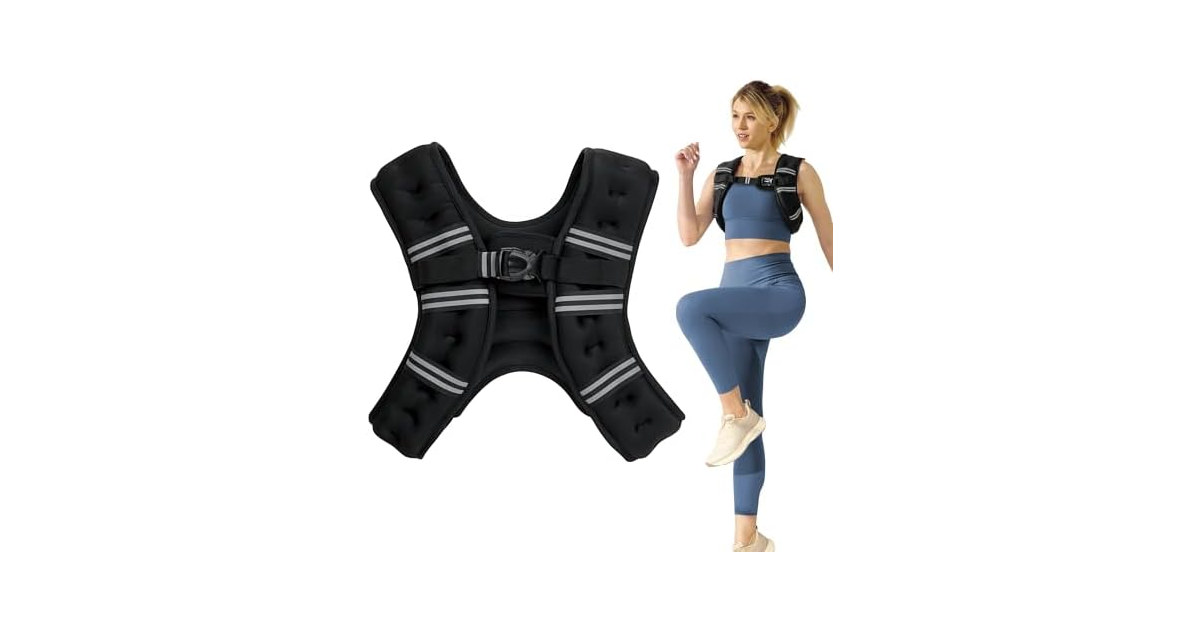 Gaiam CoreFlex Weighted Vest, Adjustable (6 lb)