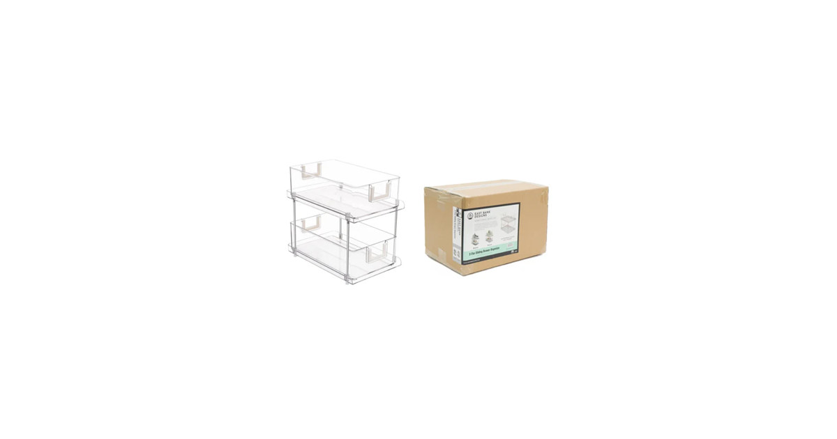 2-Tier Sliding Drawer Organizer
