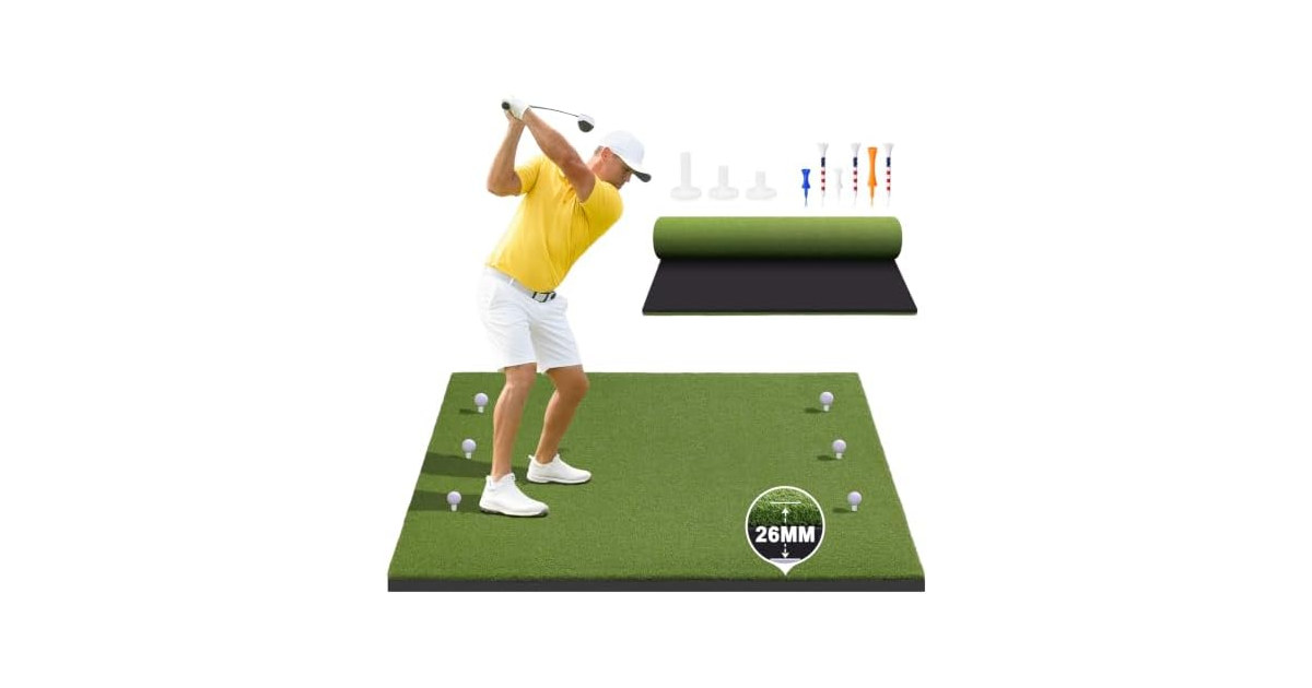 Anygulf 5x4ft 26mm Thickened Golf Mat