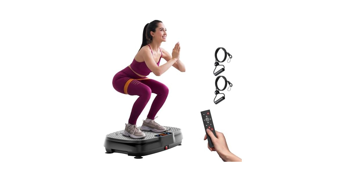 TISSCARE Grey Vibration Plate Exercise Machine