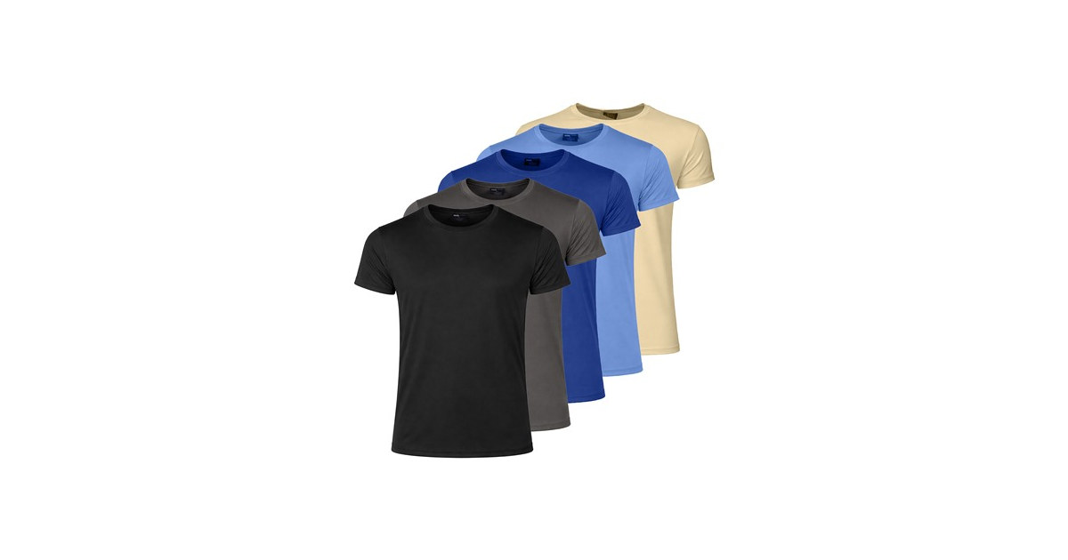 3Pk Or 5Pk Mens Poly Tech S/S Tee
