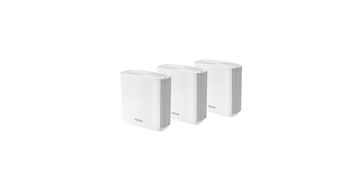 ASUS ZenWiFi Whole-Home Tri-band Mesh WiFi 6E System (ET8 3PK)