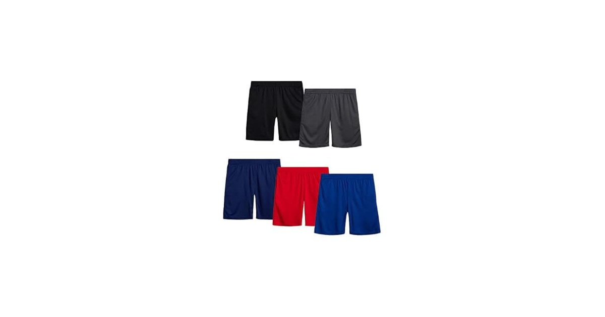 Boys 5PK Performance Mesh Shorts