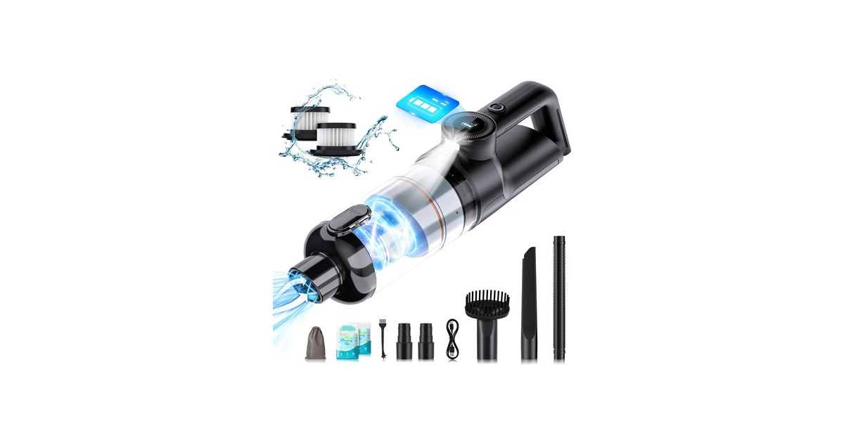 Cordless Handheld Vacuum w/ LCD Display