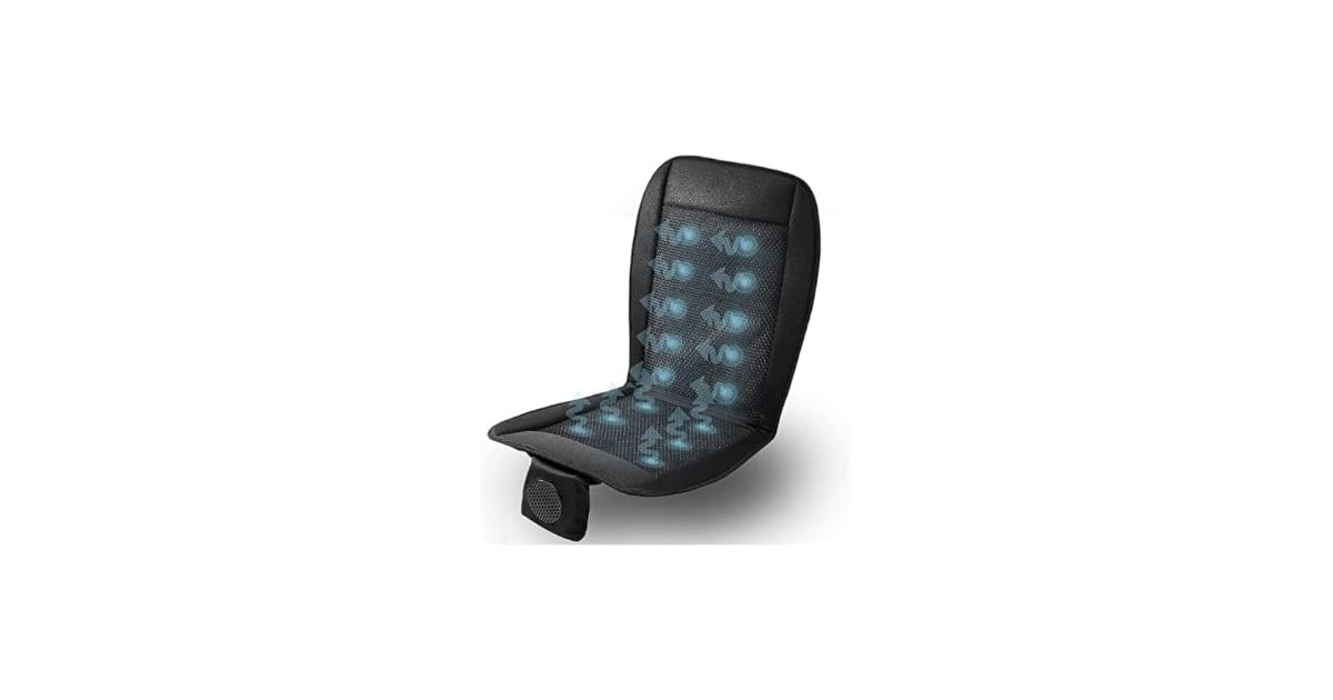 Zone Tech Cooling Car Seat Cushion, 12V