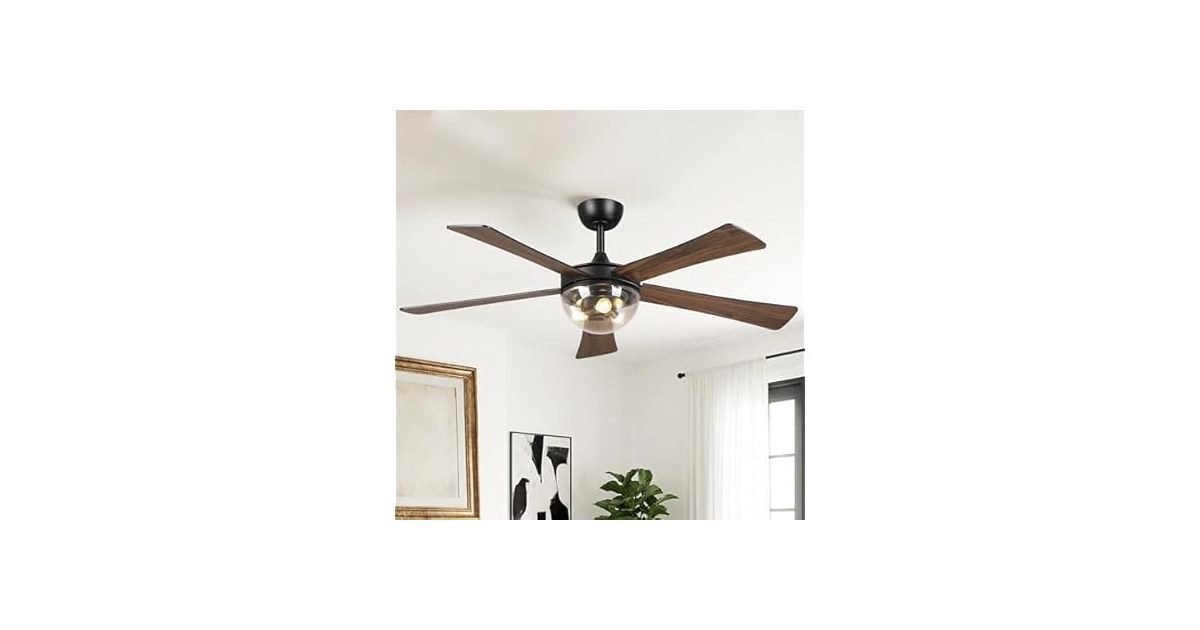 Parrot Uncle F6041 52 Inch Ceiling Fan with Light (Open Box)
