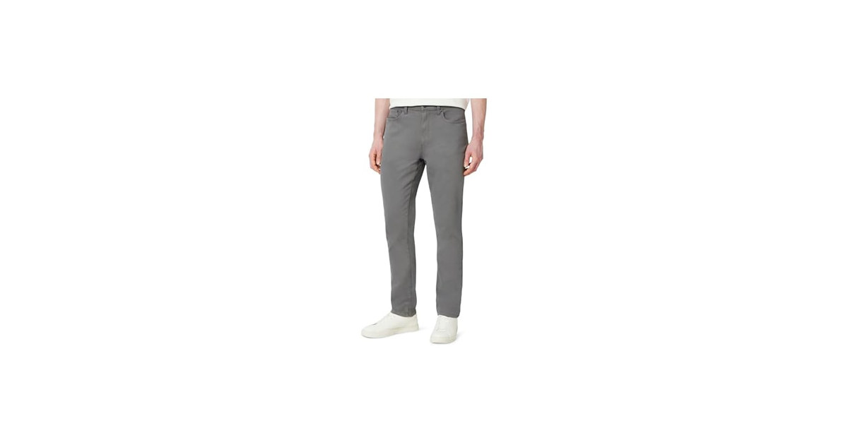Amazon Essentials Slim-Fit Pants, Charcoal (35x34)