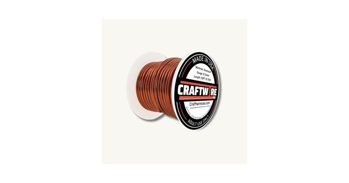 : Premium Brown Aluminum Wire 8 Gauge