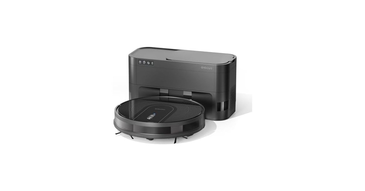 ENBOYA D60+ Robot Vacuum Cleaner with Self-Empty Base