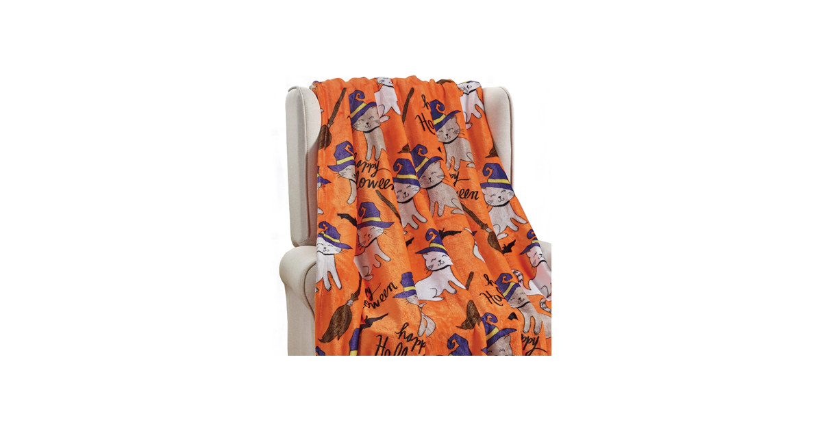 Luxury Home Halloween Themed Throw Blanket