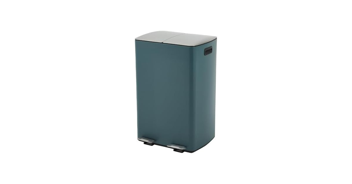 PrecisionAuto 60L Dual Compartment Kitchen Trash Can